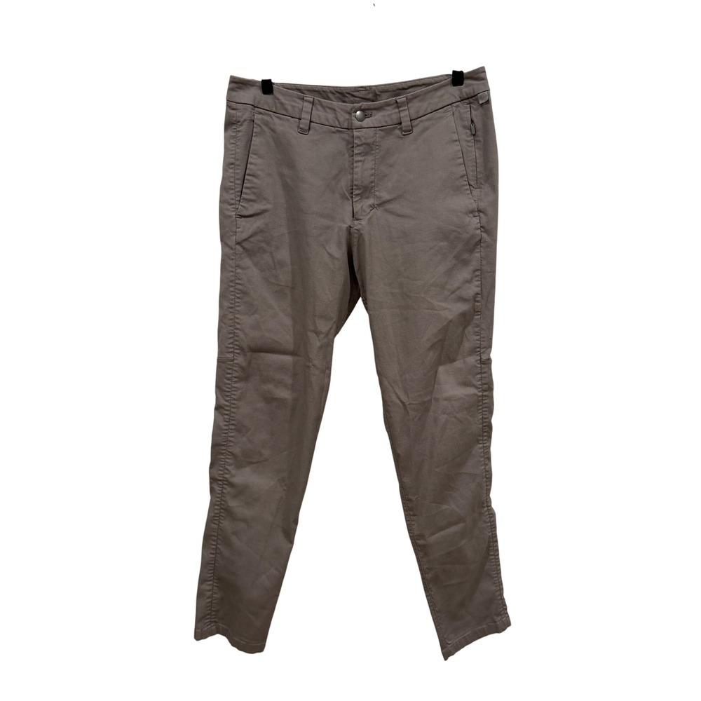 Lululemon Mens Commission Pant Slim 32 Taupe Gray Chino Technical Trousers